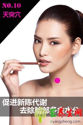 瘦脸穴位图及手法 打造小尖脸