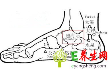 中医穴位按摩帮女人保养卵巢